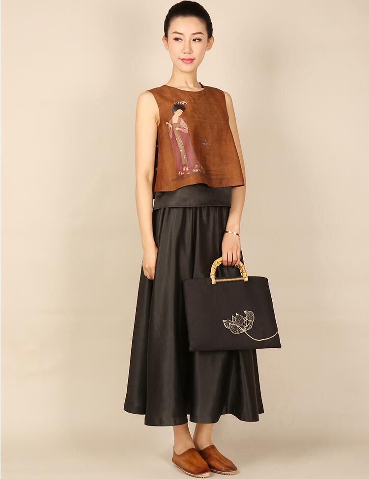 福連文苑中式背心女士唐裝