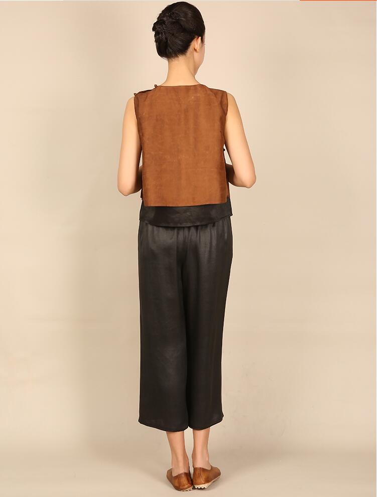 福連文苑中式背心女士唐裝