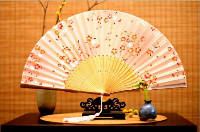 福連文苑真絲絲綢工藝折扇