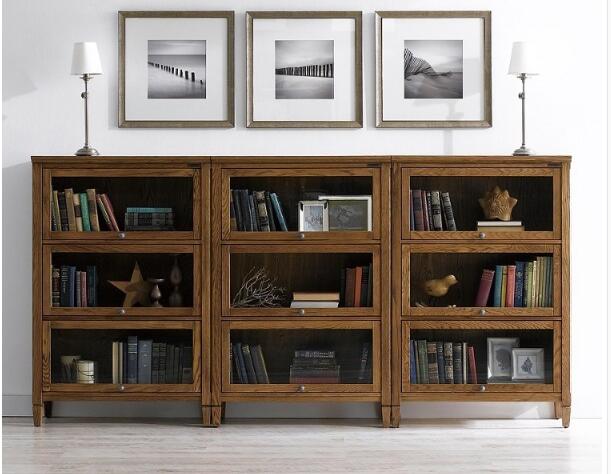 福連文苑水曲柳中式柜子書(shū)架