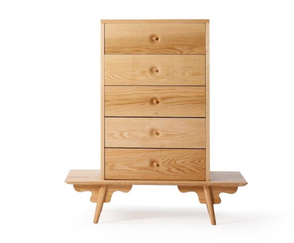 復(fù)古橡木中式柜子，五斗柜子圖片