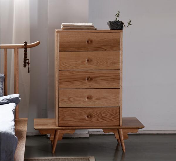 復(fù)古橡木中式柜子，五斗柜子圖片