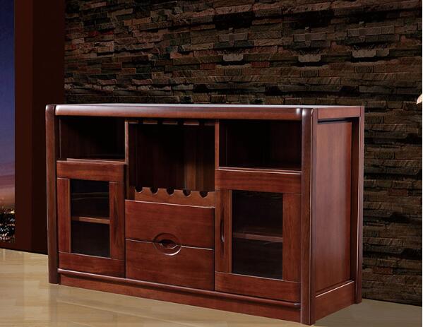 復(fù)古胡桃木中式柜子圖片