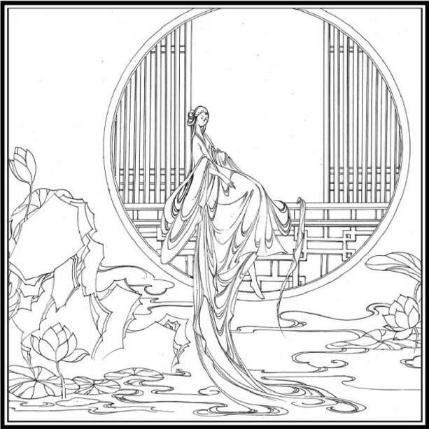 白蛇傳的故事，白蛇傳繪本插畫