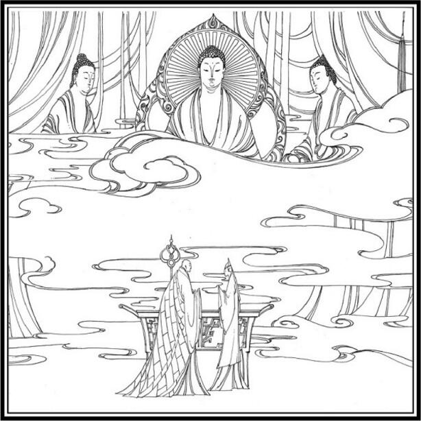 白蛇傳的故事，白蛇傳繪本插畫