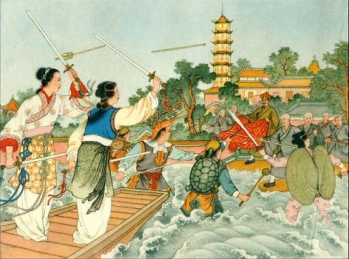 福連文苑白蛇傳奇，白蛇傳繪本插畫