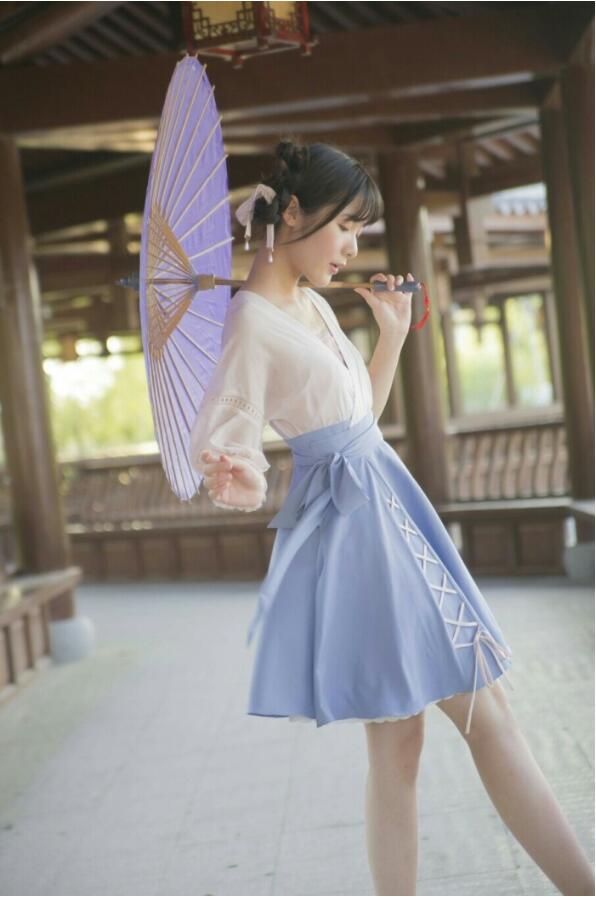 徐嬌漢服古裝圖片，福連文苑圖片