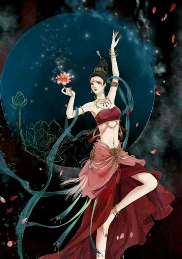 “寄君一曲，不問(wèn)曲終人聚散”古風(fēng)圖片