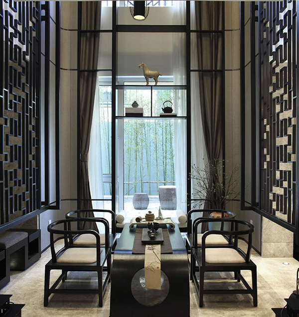 裝修設(shè)計(jì)圖，新中式裝修