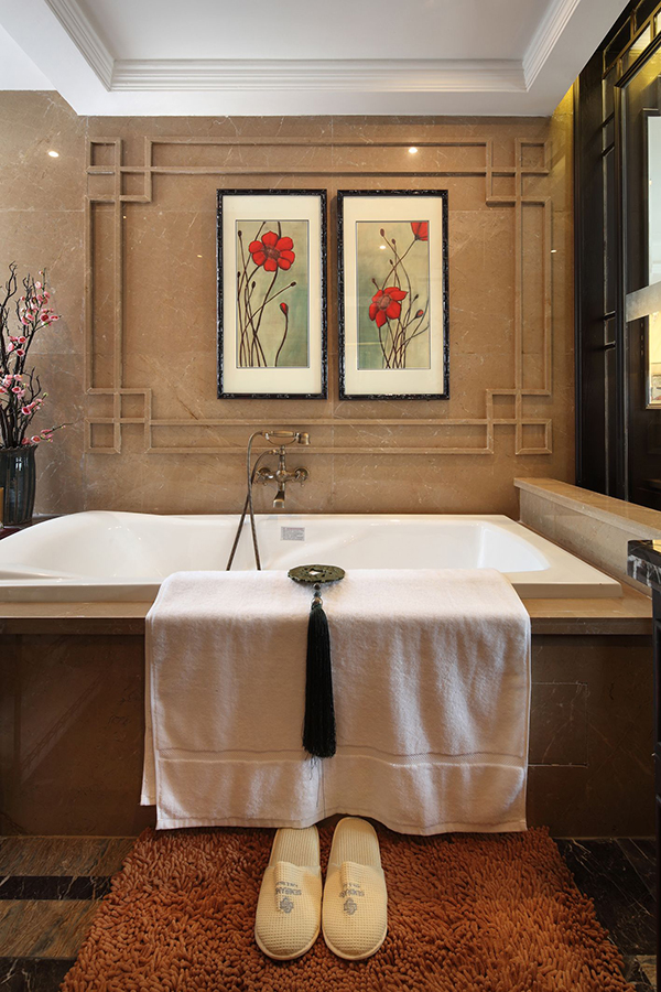 新中式風格會舍的裝修圖