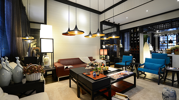 新中式裝修設計圖，會舍裝修圖