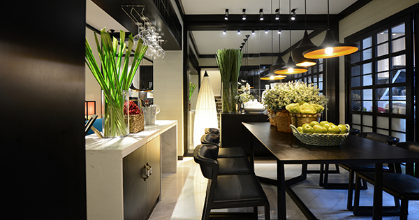 新中式裝修設計圖，會舍裝修圖