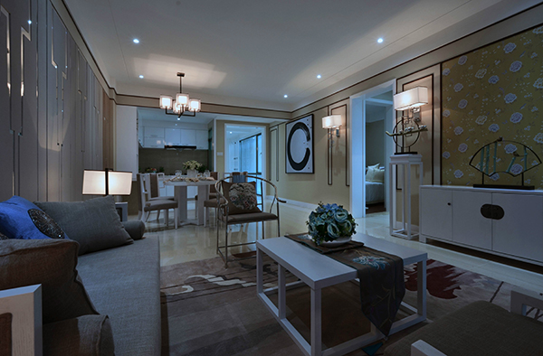 新中式裝修設(shè)計(jì)圖，會(huì)舍設(shè)計(jì)圖