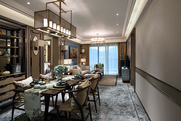 新中式裝修設(shè)計，會舍裝修(六)