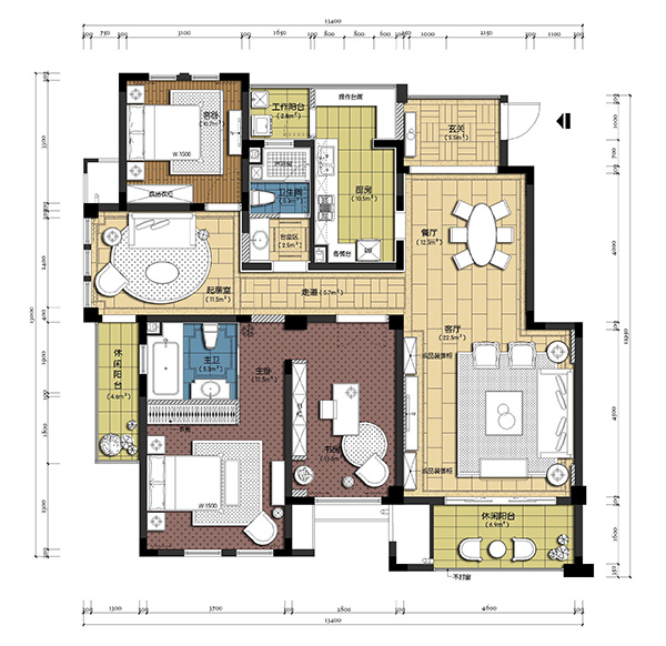 新中式裝修，會舍裝修設(shè)計(四)