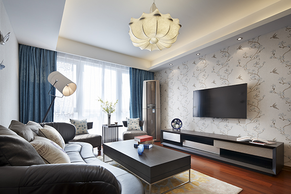 新中式裝修設(shè)計，會舍裝修設(shè)計圖(四)