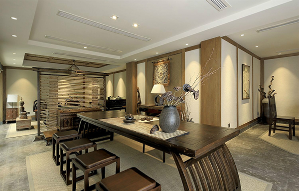 新中式裝修設(shè)計(jì)，會(huì)舍裝修設(shè)計(jì)圖(五)