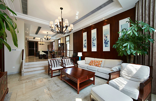 新中式裝修設(shè)計，會舍裝修設(shè)計圖(八)