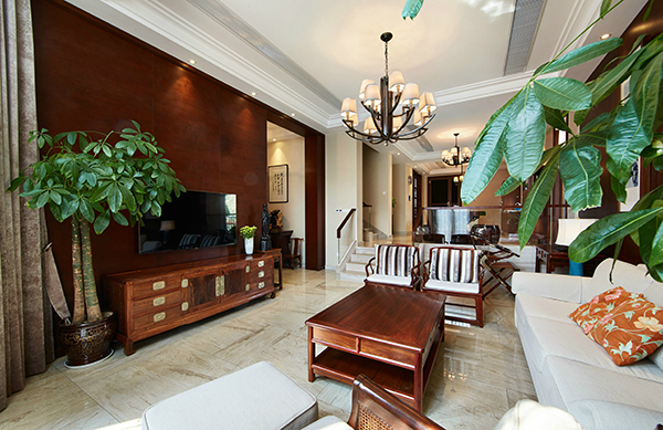 新中式裝修設(shè)計，會舍裝修設(shè)計圖(八)