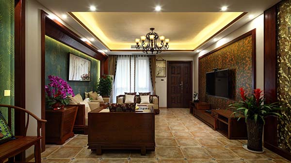 新中式裝修設(shè)計，裝修設(shè)計會舍圖(二)