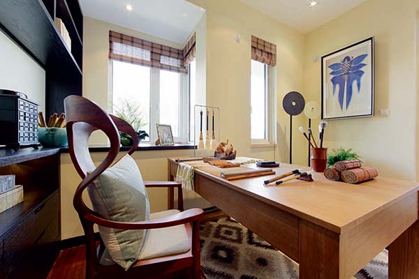 新中式裝修設(shè)計，裝修設(shè)計會舍圖(四)