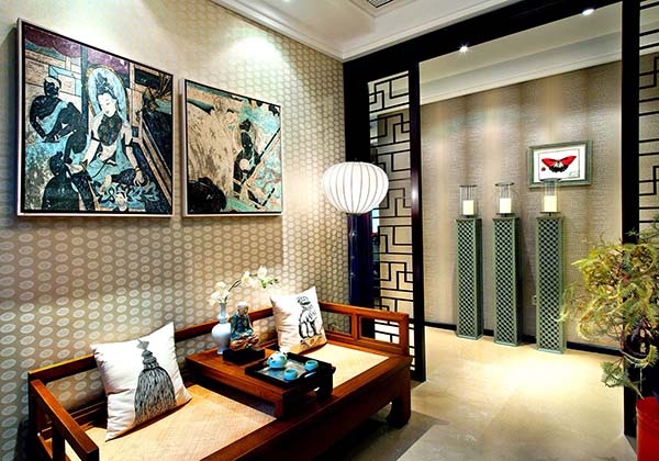 新中式裝修設(shè)計(jì)，裝修設(shè)計(jì)會(huì)舍圖(五)