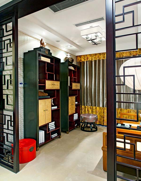 新中式裝修設(shè)計，裝修設(shè)計會舍圖(五)