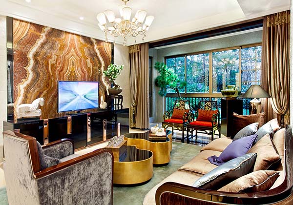 新中式裝修設(shè)計，裝修設(shè)計會舍圖(五)