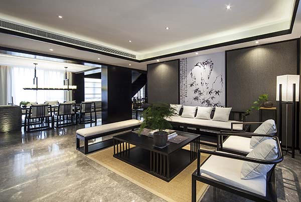 新中式裝修設計，裝修設計會舍圖(六)