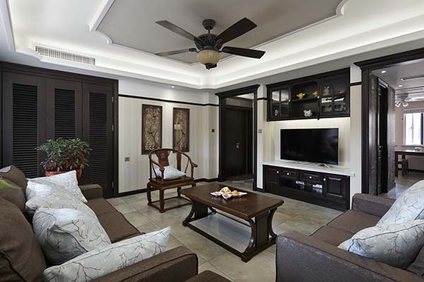 新中式裝修設計，裝修設計會舍圖(七)