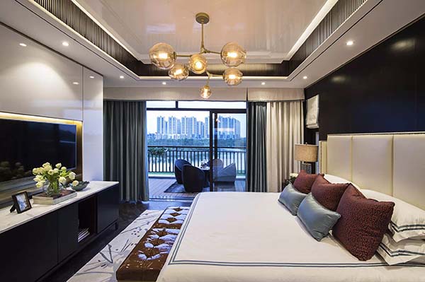 新中式裝修設(shè)計，裝修設(shè)計會舍圖(八)