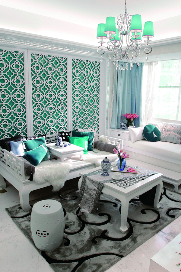 淡菜琉璃新中式裝修風(fēng)格的會舍設(shè)計圖