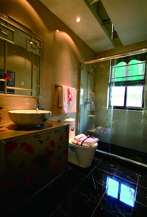 淡菜琉璃新中式裝修風(fēng)格的會舍設(shè)計圖