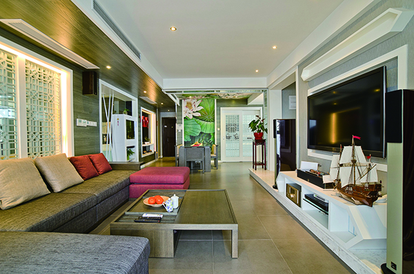 會舍荷塘月色風格的裝修設計，新中式裝修設計