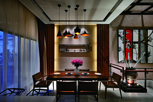 名城港灣，簡約風(fēng)新中式別墅裝修設(shè)計