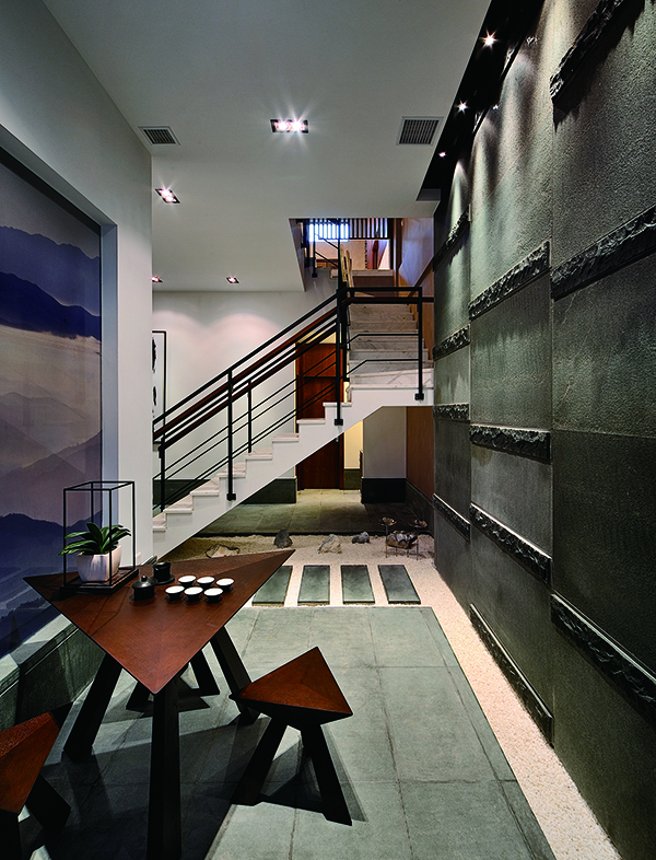 名城港灣，簡(jiǎn)約風(fēng)新中式別墅裝修設(shè)計(jì)