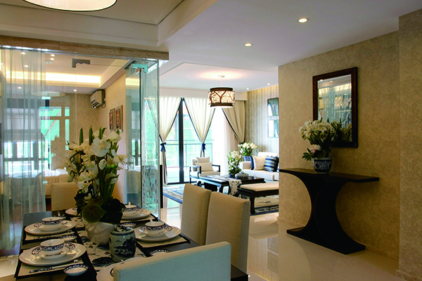 新中式別墅裝修設計，愛上青花瓷