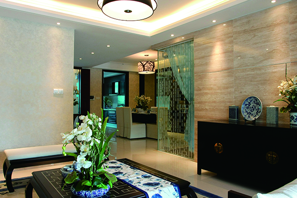 新中式別墅裝修設計，愛上青花瓷