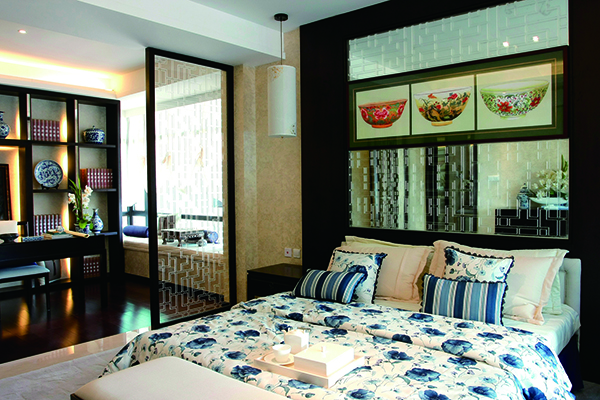 新中式別墅裝修設計，愛上青花瓷