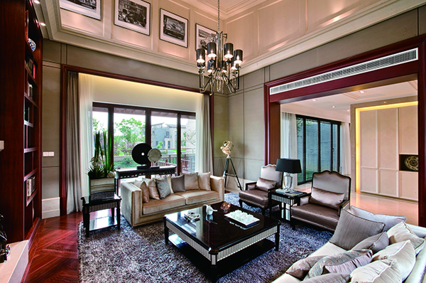 高爾夫別墅，新中式裝修別墅