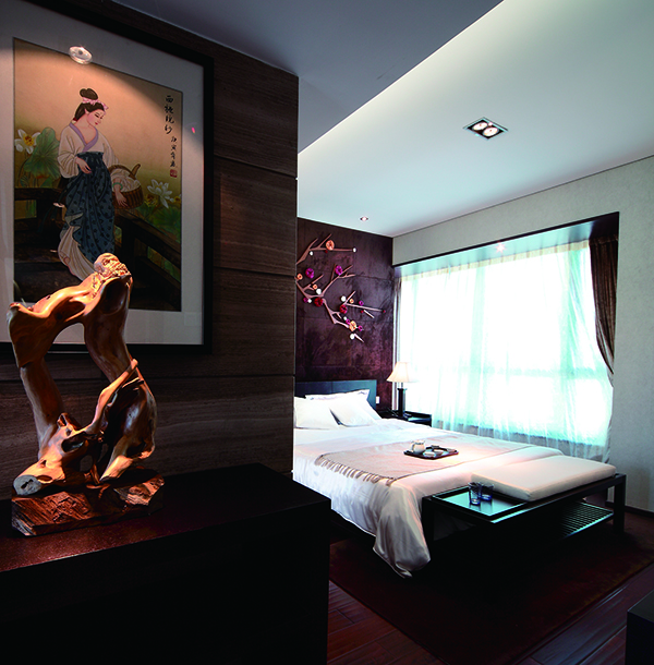 新中式別墅裝修，天邑灣樣板圖