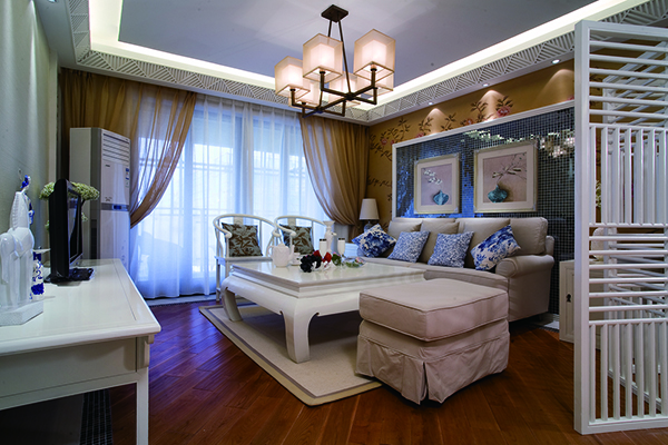 會舍裝修設計新中式裝修設計，金色港灣