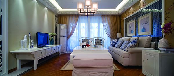 會舍裝修設計新中式裝修設計，金色港灣