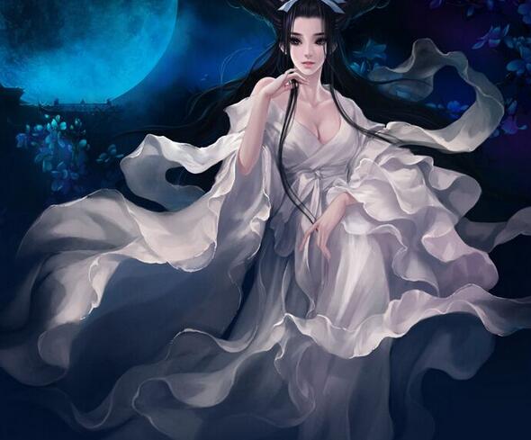 白衣女子，傾城傾國