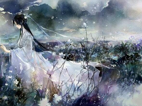 白衣女子，傾城傾國