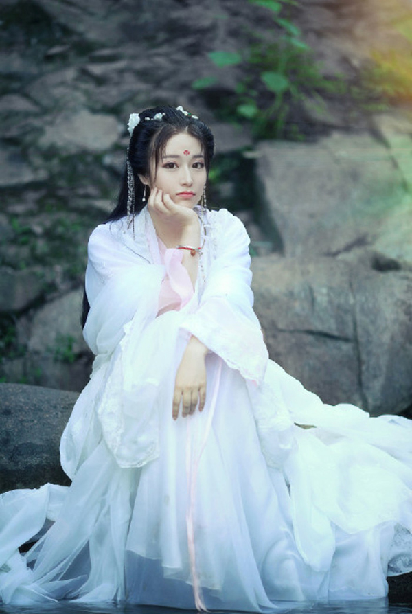 漢服  對(duì)襟齊胸襦裙