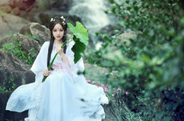 漢服  對(duì)襟齊胸襦裙