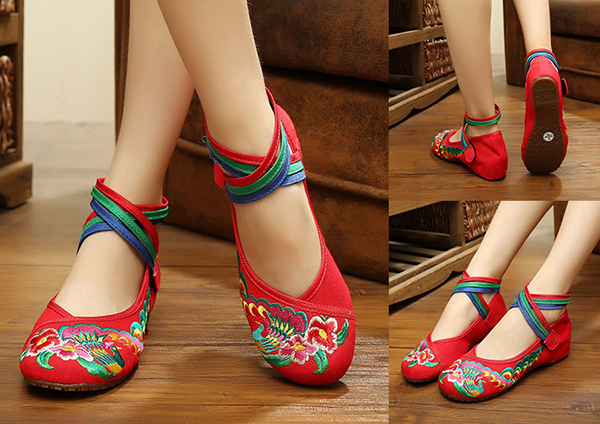 福連文苑繡花鞋 民族風(fēng)布鞋