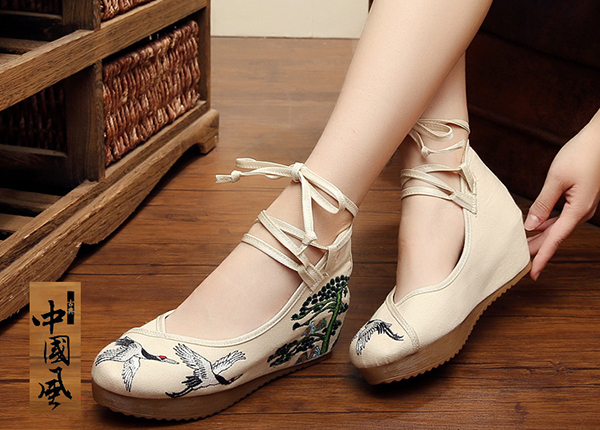 漢服鞋子 福連文苑古裝繡花鞋