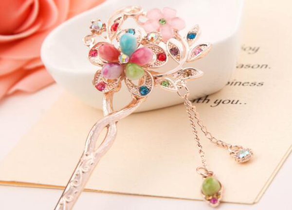 福連文苑發(fā)簪 流蘇步搖發(fā)簪